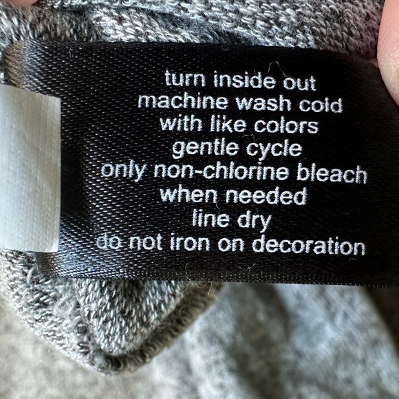 Lane Bryant Sweater Tunic Fur Cuffs Gray Marled Size 14/16 - Picture 6 of 6